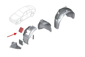 BMW SERIA 7 VI G11 2015 - 2022 POKRYWA DO WYMIANY ŻARÓWKI 51717340199
