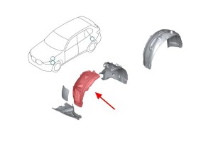 BMW X5 G05 2018+ NADKOLE PRZEDNIE LEWE CZĘŚĆ PRZEDNIA 51717424905
