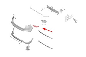 KIA SPORTAGE IV 2018-2021 PO LIFTINGU KRATKA TYLNEJ LAMPY PRZECIWMGIELNEJ PRAWA 86658D9500