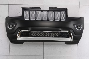 JEEP GRAND CHEROKEE IV WK2 2014-2017 PO FACELIFTINGU KOMPLETNY ZDERZAK PRZEDNI BEZ PDC 1WL27TZZAC