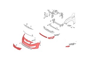 KIA OPTIMA III TF 2010-2013 PRZED FACELIFTINGIEM KOMPLETNY ZDERZAK PRZEDNI Z GRILLEM 865112T000