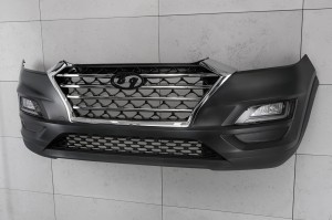 HYUNDAI TUCSON III 2018-2020 PO LIFTINGU KOMPLETNY ZDERZAK PRZEDNI Z LAMPAMI DRL LED 86511D3500