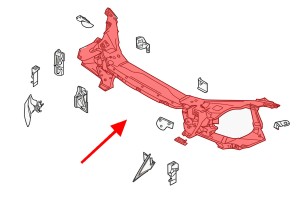 VOLVO S60 II 2010-2018 PAS PRZEDNI 31365481