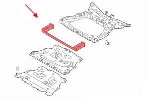 VOLVO XC60 II 2017+ ALUMINIOWA BELKA DOLNA WZMOCNIENIE PRZEDNIEGO ZDERZAKA 31429924 