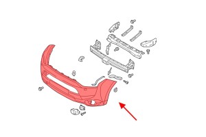MITSUBISHI OUTLANDER III GF 2013-2015 PRZED LIFTINGIEM ZDERZAK PRZEDNI 6400G346