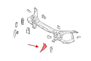 VOLVO S60 II 2010-2018 KIEROWNICA POWIETRZA KRATKA WLOTU LEWA 31323558