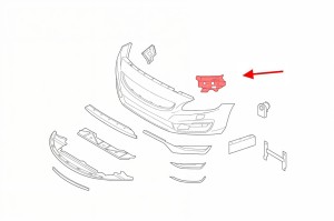 VOLVO V60 I 2013-2018 PO FACELIFTINGU OKULAR PRZEDNIEJ LAMPY LEWEJ 31323840