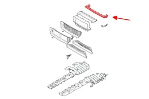 VOLVO V90 2016+ WZMOCNIENIE GÓRNE PASA PRZEDNIEGO 31651830