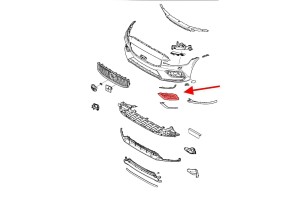 VOLVO V60 II 2018+ KRATKA PRZEDNIEGO ZDERZAKA Z PDC LEWA 31455636