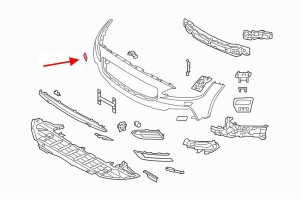 VOLVO S90 2016+ ZAŚLEPKA PRZEDNIEGO ZDERZAKA HAKA HOLOWNICZEGO 39839818