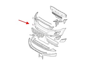 VOLVO XC60 I 2008-2013 PRZED FACELIFTINGIEM ZAŚLEPKA HAKA HOLOWNICZEGO PRZEDNIEGO ZDERZAKA 39854961