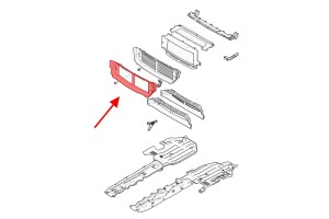 VOLVO V90 2016+ WLOT KANAŁ KIEROWNICA POWIETRZA 31690202