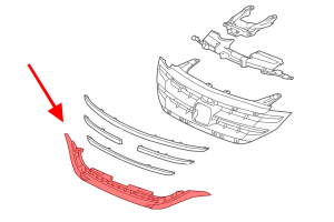 HONDA CR-V IV 2012-2015 PRZED FACELIFTINGIEM DOLNA LISTWA ATRAPY CHŁODNICY GRILLA 71127T0GA01