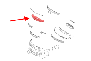 KIA OPTIMA IV JF 2015-2018 PRZED FACELIFTINGIEM GÓRNA OSŁONA PASA PRZEDNIEGO 86360D4000