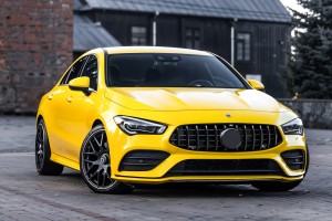 MERCEDES CLA C118 X118 2019+ Z KAMERĄ GRILL GT PANAMERICANA CZARNY