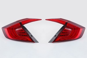 HONDA CIVIC X 2016-2019 SEDAN TUNINGOWE LAMPY TYLNE FULL LED CZERWONE DYNAMICZNE