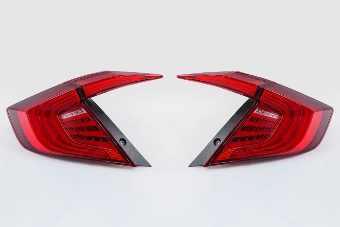 HONDA CIVIC X 2016-2019 SEDAN TUNINGOWE LAMPY TYLNE FULL LED CZERWONE DYNAMICZNE