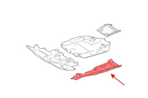 MERCEDES ML W166 2011-2015 OSŁONA PODWOZIA LEWA A1666100408