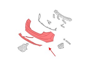 HYUNDAI ELANTRA VI AD 2015-2018 PRZED FACELIFTINGIEM KOMPLETNY ZDERZAK TYLNY BEZ PDC 86611F2AA0