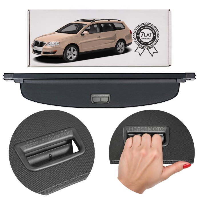 VOLKSWAGEN PASSAT B6 3C 2005-2010 VARIANT (KOMBI) ROLETA BAGAŻNIKA CZARNA 3AF867871