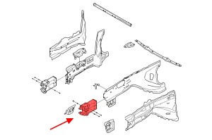 VOLVO V60 II 2018+ STREFA ZGNIOTU ODBÓJ LEWY 31463043