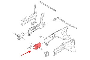 VOLVO S90 2016+ ALUMINIOWA STREFA ZGNIOTU ODBÓJ LEWY 31420635