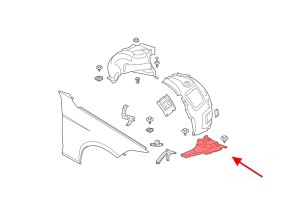 BMW SERIA 3 F31 2011-2018 OSŁONA DOLNA NADKOLE PRZEDNIE PRAWE 51717260740