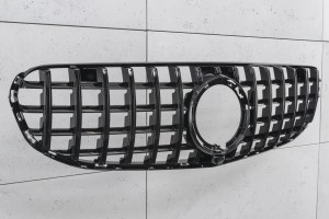 MERCEDES GLC COUPE C253 2015-2019 PRZED LIFTINGIEM Z KAMERĄ GRILL GT PANAMERICANA CZARNY