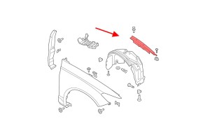 FORD FUSION MK2 II 2012-2022 USZCZELKA OSŁONA GÓRNA BŁOTNIKA PRAWA DS73A02078AC