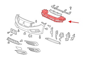 HONDA CIVIC X 2016-2019 PRZED FACELIFTINGIEM BELKA WZMOCNIENIE PRZEDNIEGO ZDERZAKA 71130TBAA00