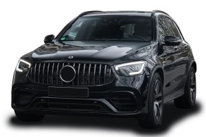 MERCEDES GLC COUPE (C253) 2019+ PO LIFTINGU Z KAMERĄ GRILL GT PANAMERICANA SREBRNY