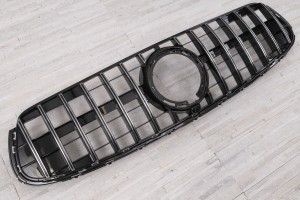 MERCEDES GLC COUPE (C253) 2019+ PO LIFTINGU Z KAMERĄ GRILL GT PANAMERICANA SREBRNY