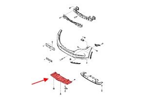 MAZDA CX-5 II KF 2017+ OSŁONA ZDERZKA PRZEDNIEGO PŁYTA POD SILNIK KD5H5611Y