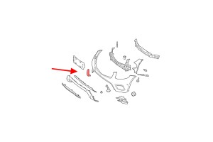 MERCEDES GLC X253 C253 2015-2019 AMG PRZED FACELIFTINGIEM ZAŚLEPKA PRZEDNIEGO ZDERZAKA A2538853400