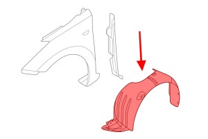 HYUNDAI ELANTRA V MD 2010-2013 PRZED FACELIFTINGIEM NADKOLE LEWE PRZEDNIE 868113X000