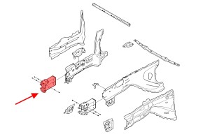 VOLVO S90 2016+ ALUMINIOWA STREFA ZGNIOTU ODBÓJ PRAWY 31420636
