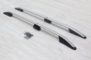 OPEL COMBO D 2011-2018 (wersja krótka) RELINGI DACHOWE ALUMINIOWE SREBRNE