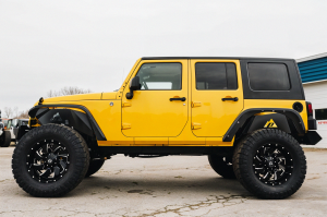 JEEP WRANGLER JK JKU 2007-2018 TYLNE WEWNĘTRZNE NADKOLA ALUMINIOWE