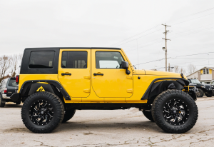 JEEP WRANGLER JK JKU 2007-2018 TYLNE WEWNĘTRZNE NADKOLA ALUMINIOWE
