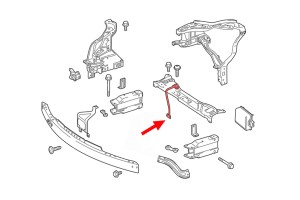MERCEDES E-CLASS W212 2009-2016 RYGIEL ZAMEK MASKI A2128980232
