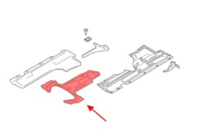 BMW SERIA 7 F01 2008-2015 OSŁONA PODWOZIA ŚRODKOWA 51757186714