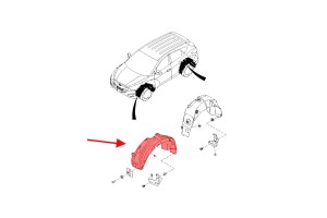 HYUNDAI ix35 LM 2010-2015 NADKOLE PRZEDNIE LEWE 868112S300