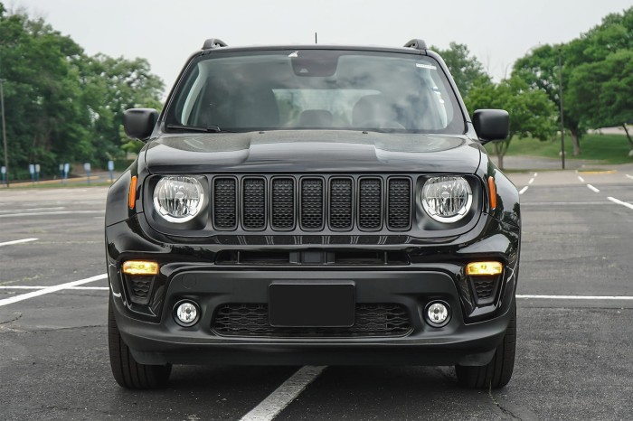 JEEP RENEGADE I BU 2018-2022 PO FACELIFTINGU CZARNE WKŁADKI GRILLA 6VM90SZ0AA