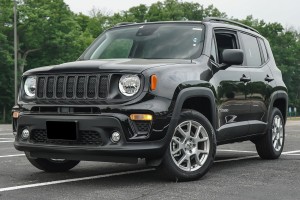 JEEP RENEGADE I BU 2018-2022 PO FACELIFTINGU CZARNE WKŁADKI GRILLA 6VM90SZ0AA