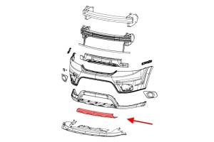 DODGE JOURNEY 2011-2020 DOKŁADKA ZDERZAKA PRZEDNIEGO 55001049AA