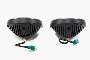 JEEP WRANGLER JK 2007-2018 CZARNE LAMPY PRZEDNIE LED 7" 30W 8000 LUMENÓW