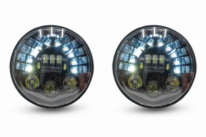 JEEP WRANGLER JL 2018+ LAMPY PRZEDNIE LED 7" 70W