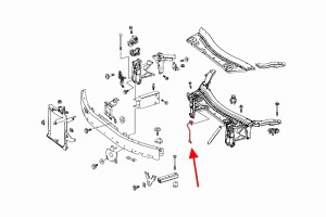 MERCEDES GLC X253 2015-2020 PRZED FACELIFTINGIEM WSPORNIK CHŁODNICY PAS PRZEDNI A2538800064