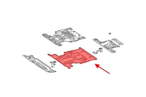 MERCEDES GLE W167 2019+ PŁYTA OSŁONA POD SILNIK A1675200100