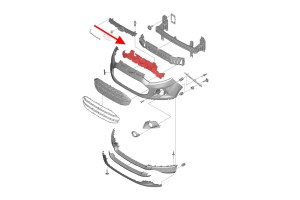 FORD ECOSPORT MK2 II 2012-2022 WZMOCNIENIE PRZEDNIEGO ZDERZAKA CN1517E778AD